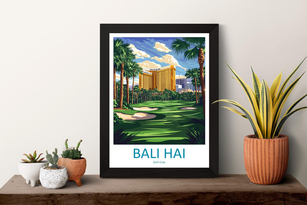 Bali Hai Golf Club Travel Print Bali Hai Wall Decor Las Vegas Golf Art Bali Hai Golf Wall Art Nevada Poster Gift for Golf Enthusiasts Poster