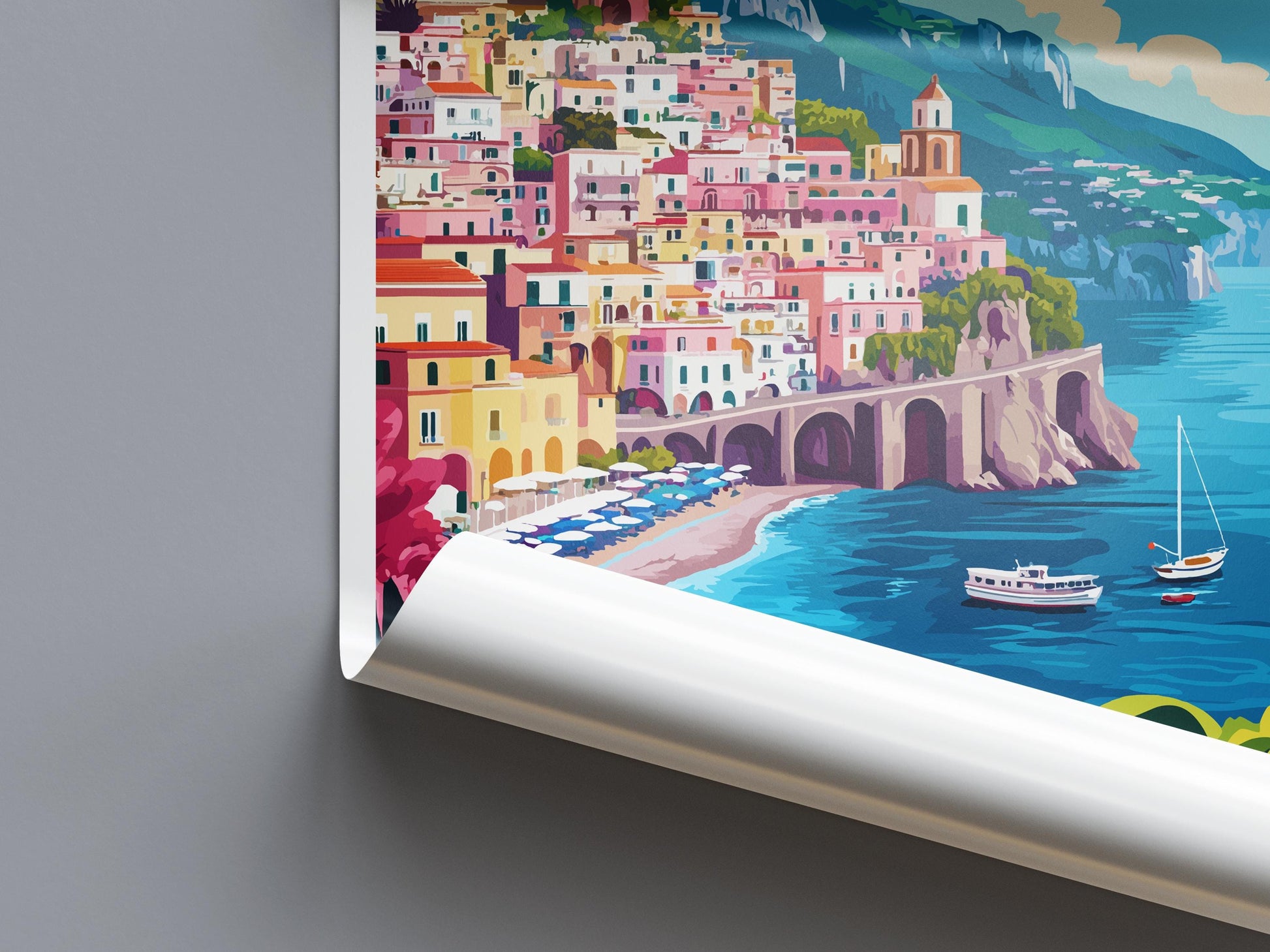 Amalfi Travel Print