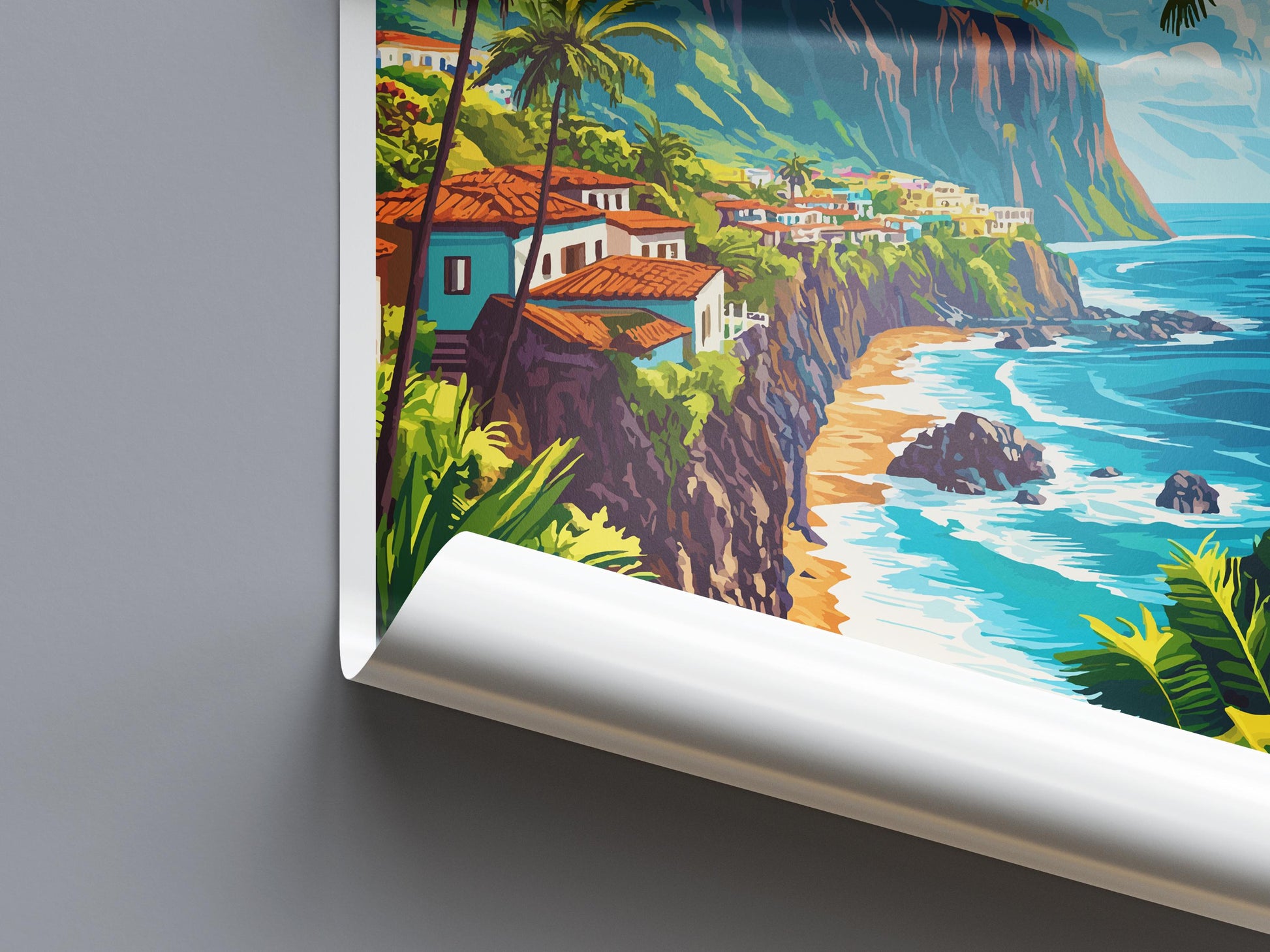 Tenerife Travel Print Wall Art Tenerife Wall Hanging Home Décor Tenerife Gift Art Lovers Spain Art Lover Gift Tenerife Print Spain Wall Art