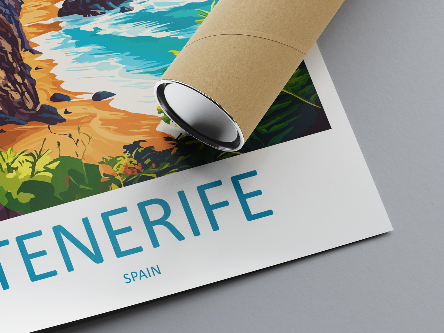 Tenerife Travel Print Wall Art Tenerife Wall Hanging Home Décor Tenerife Gift Art Lovers Spain Art Lover Gift Tenerife Print Spain Wall Art