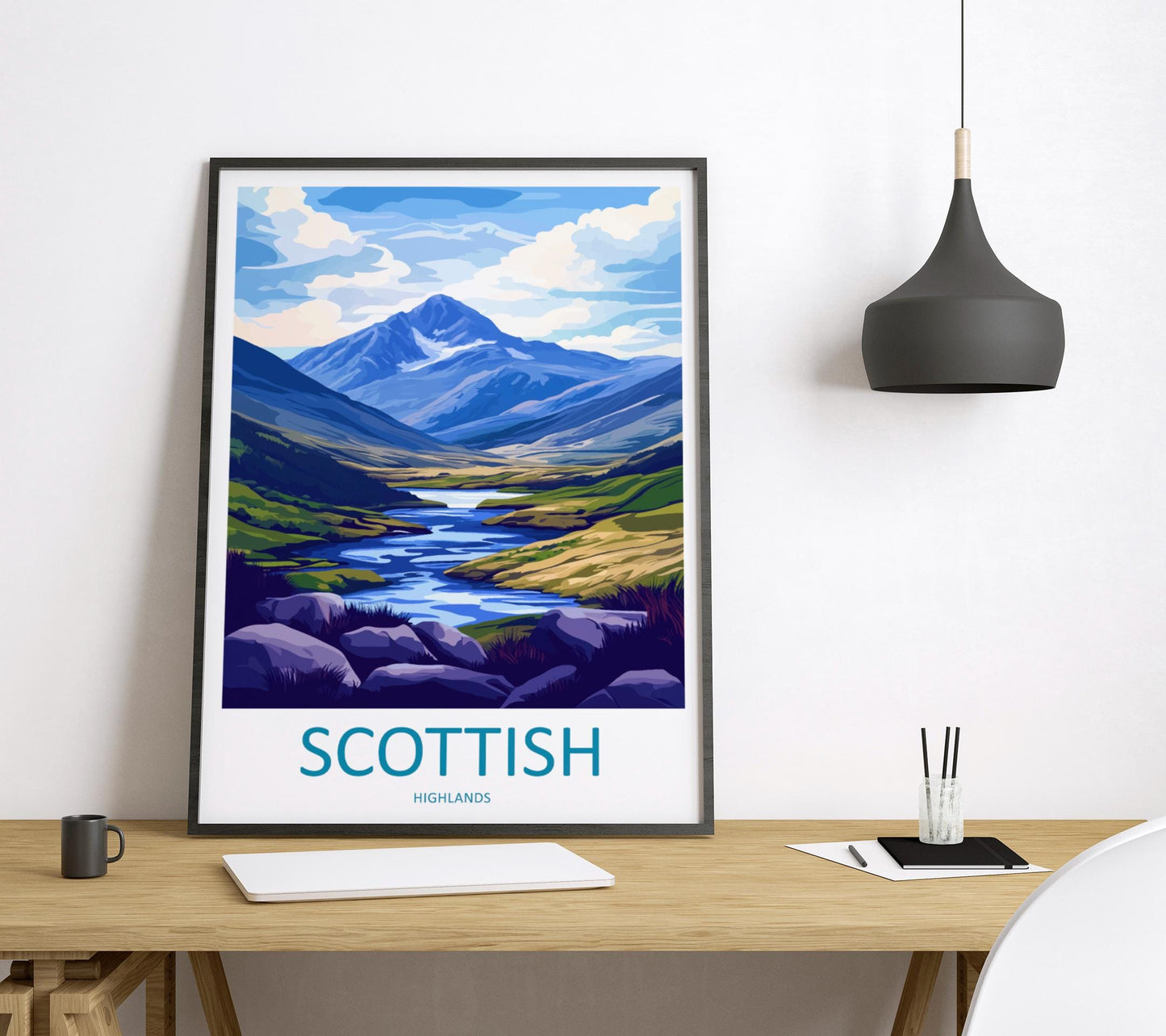 Scottish Highlands Travel Print Highlands Home Décor Scottish Highlands Art Print Highlands Wall Print For Scottish Gift For Scotland Wall