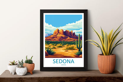 Sedona Travel Print Sedona Home Décor Arizona Art Print Sedona Wall Print For Sedona Gift Wall Hanging Arizona Sedona Desert Artwork Décor