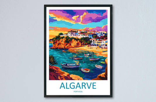 Algarve Travel Print Wall Art Algarve Wall Hanging Home Décor Algarve Gift Art Lovers Portugal Art Lover Gift Algarve Wall Décor Algarve Art