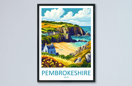 Pembrokeshire Print Pembrokeshire Home Decor Landscape Art Print Pembrokeshire Wall Art Nature Enthusiast Gift Wall Hanging Pembrokeshire