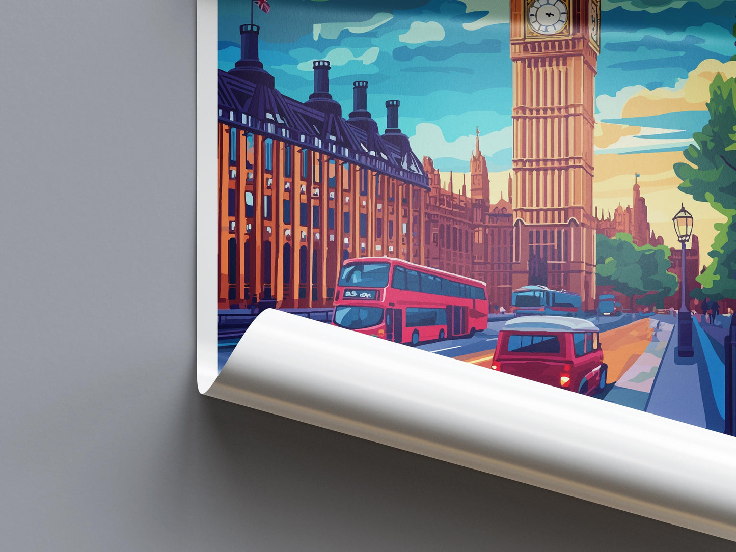 London Travel Print Wall Art London Wall Hanging Home Décor London Gift Art Lovers England Art Lover Gift London Travel Gift