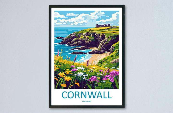Cornwall Travel Print Wall Art Cornwall Wall Hanging Home Decoration Cornwall Gift Art Lovers Wall Art Print Art Cornwall Print Cornwall Art
