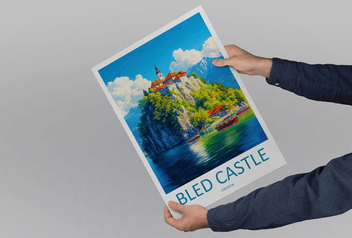 Lake Bled Travel Print Lake Bled Home Décor Slovenia Art Print Lake Bled Wall Print For Lake Bled Gift Wall Hanging Lake Bled Artwork