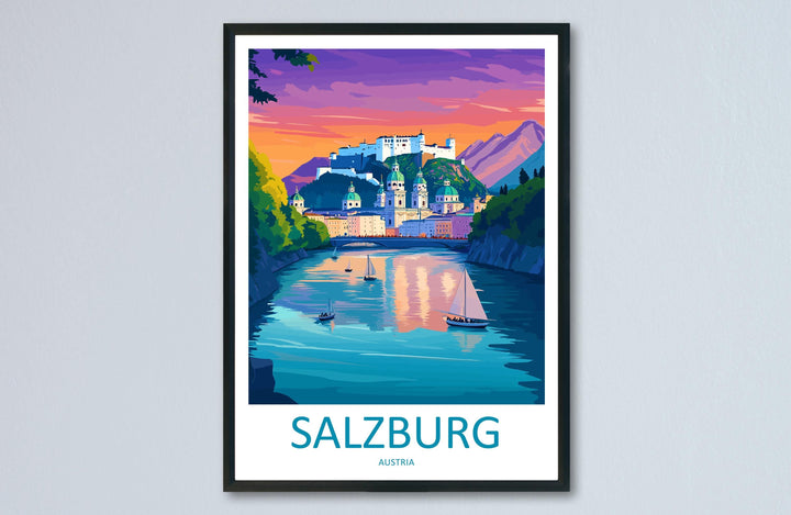 Salzburg Print Salzburg Home Décor Cityscape Art Print Salzburg Wall Art for Travel Enthusiast Gift Wall Hanging Salzburg Austria Poster Art