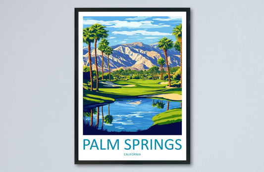Palm Springs Travel Print Wall Art Palm Springs Wall Hanging Home Décor Palm Springs Gift Art Lovers California Art Lover Gift Palm Springs