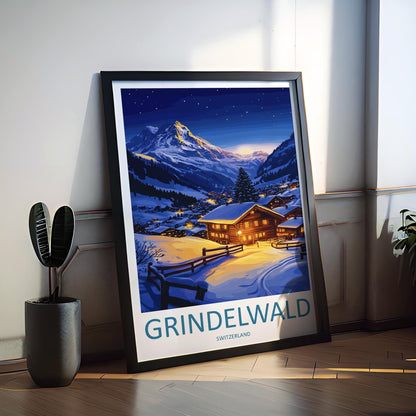 Grindelwald Print Grindelwald Home Décor Switzerland Art Print Grindelwald Wall Print For Switzerland Gift Wall Hanging Grindelwald Home Art