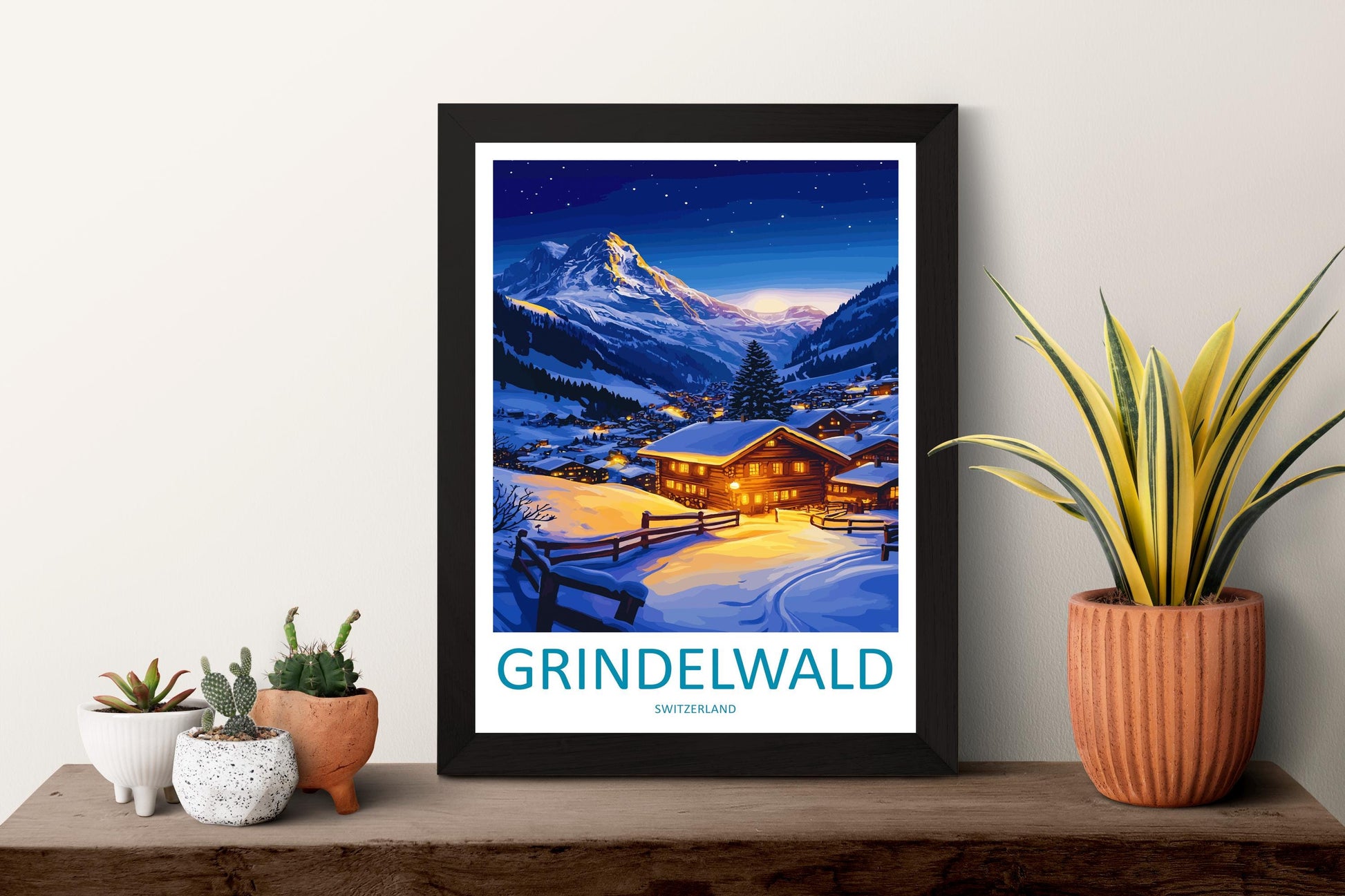 Grindelwald Print Grindelwald Home Décor Switzerland Art Print Grindelwald Wall Print For Switzerland Gift Wall Hanging Grindelwald Home Art