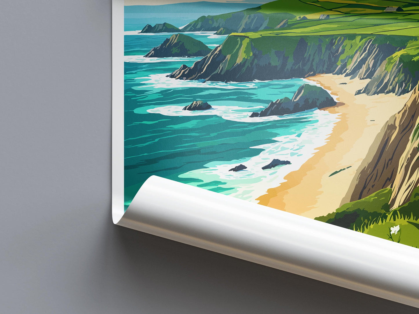 Dingle Peninsula Print Dingle Peninsula Home Decor Landscape Art Print Dingle Peninsula Wall Art for Ireland Enthusiast Gift Wall Hanging