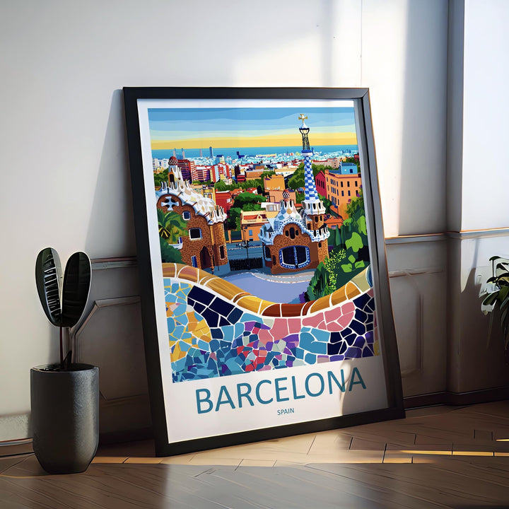 Barcelona Travel Print Wall Art Barcelona Wall Hanging Home Décor Barcelona Gift Art Lovers Spain Art Lover Gift Barcelona Print Spain Art