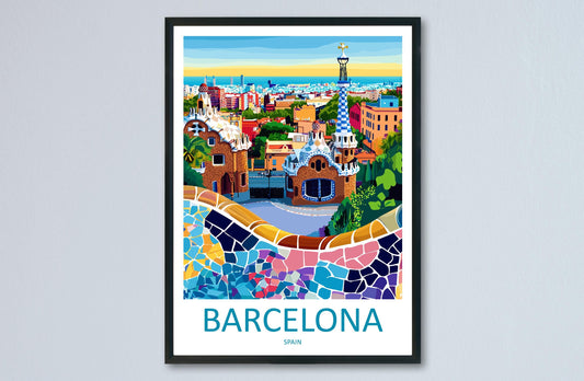 Barcelona Travel Print Wall Art Barcelona Wall Hanging Home Décor Barcelona Gift Art Lovers Spain Art Lover Gift Barcelona Print Spain Art