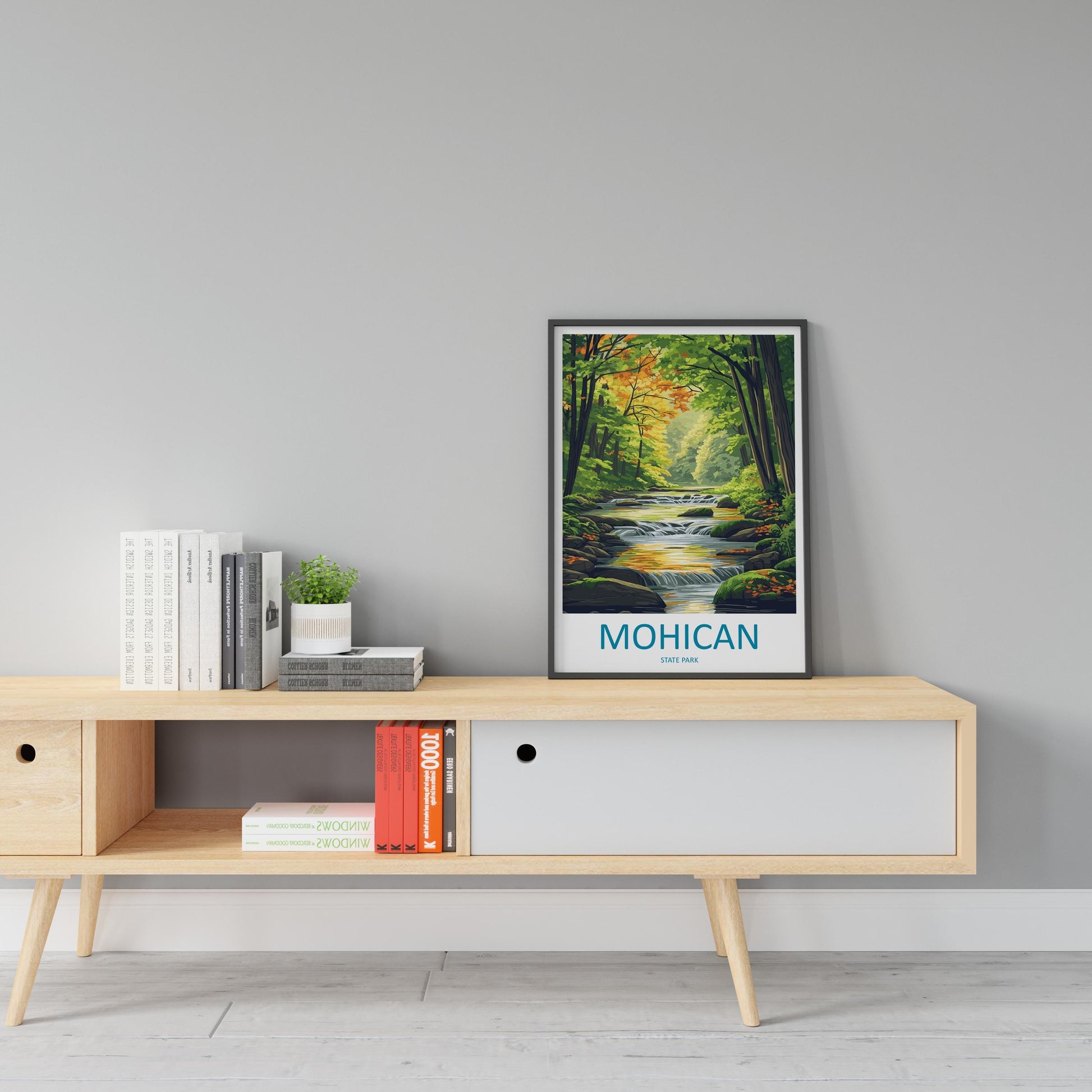 Mohican State Park Travel Print Mohican Wall Decor Ohio Mohican Art Mohican Wall Art Ohio Poster Gift for Nature and Adventure Lovers