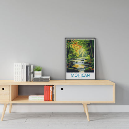 Mohican State Park Travel Print Mohican Wall Decor Ohio Mohican Art Mohican Wall Art Ohio Poster Gift for Nature and Adventure Lovers