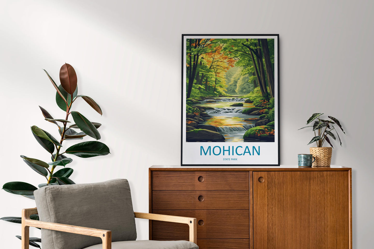 Mohican State Park Travel Print Mohican Wall Decor Ohio Mohican Art Mohican Wall Art Ohio Poster Gift for Nature and Adventure Lovers