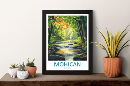Mohican State Park Travel Print Mohican Wall Decor Ohio Mohican Art Mohican Wall Art Ohio Poster Gift for Nature and Adventure Lovers