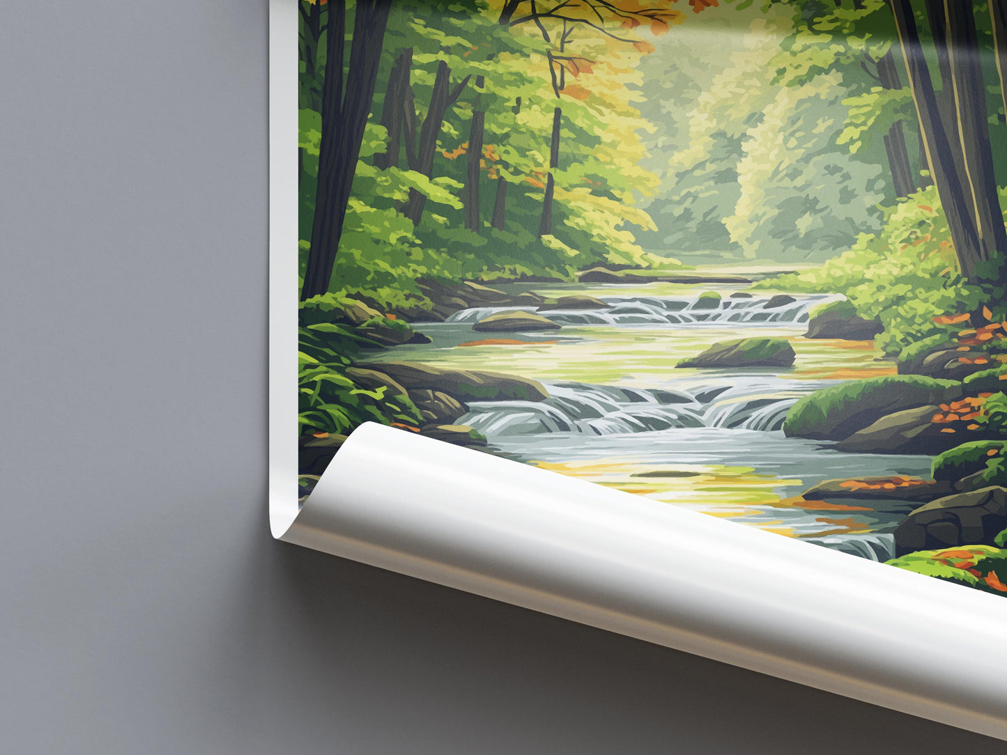 Mohican State Park Travel Print Mohican Wall Decor Ohio Mohican Art Mohican Wall Art Ohio Poster Gift for Nature and Adventure Lovers