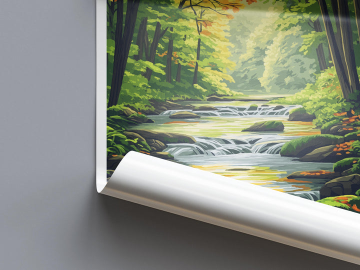 Mohican State Park Travel Print Mohican Wall Decor Ohio Mohican Art Mohican Wall Art Ohio Poster Gift for Nature and Adventure Lovers