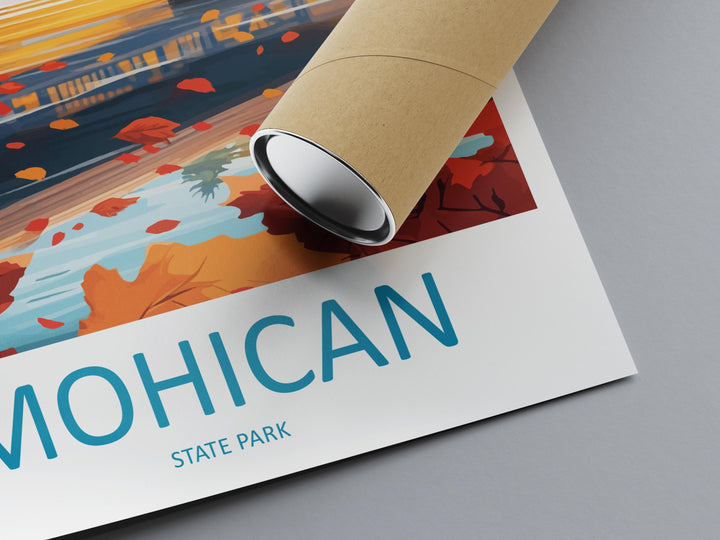 Mohican State Park Travel Print Mohican Wall Decor Ohio Mohican Art Mohican Wall Art Ohio Poster Gift for Nature and Adventure Lovers