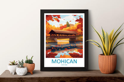 Mohican State Park Travel Print Mohican Wall Decor Ohio Mohican Art Mohican Wall Art Ohio Poster Gift for Nature and Adventure Lovers