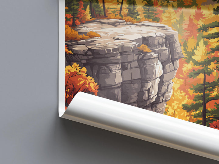 Conkle's Hollow Nature Preserve Travel Print Conkle's Hollow Wall Decor Ohio Conkle's Hollow Art Conkle's Hollow Wall Art Ohio Poster Gift