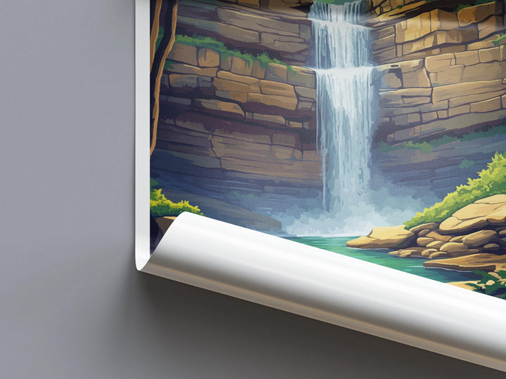 Cedar Falls Travel Print Cedar Falls Wall Decor Ohio Cedar Falls Art Cedar Falls Wall Art Ohio Poster Gift Cedar Falls Poster Ohio Travel