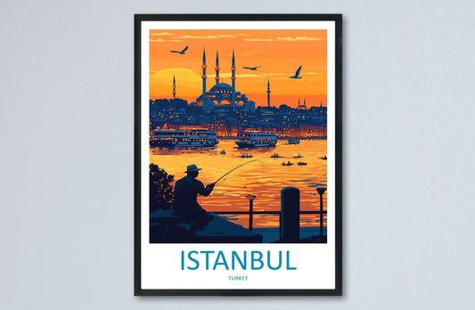 Istanbul Travel Print Wall Art Istanbul Wall Hanging Home Decoration Istanbul Gift Art Lovers Wall Art Print Art Istanbul Wall Print Turkey