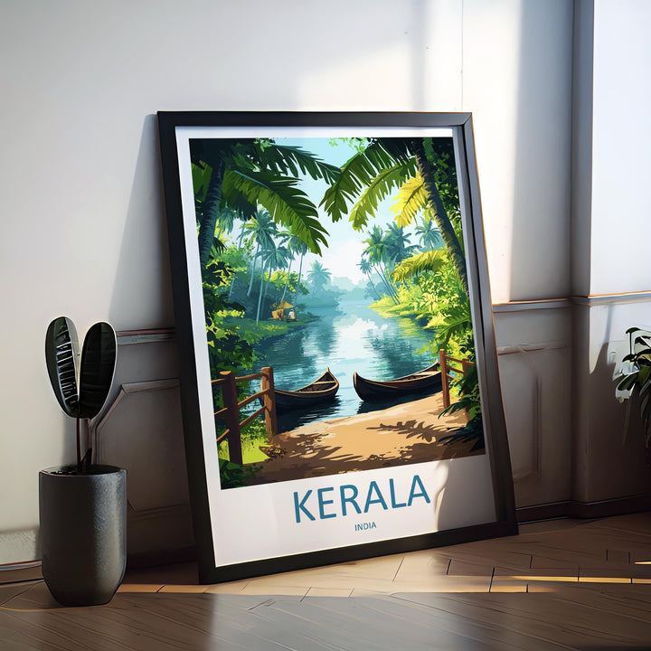 Kerala Travel Print Wall Art Kerala Wall Hanging Home Décor Kerala Gift Art Lovers India Art Lover Gift Wall Décor