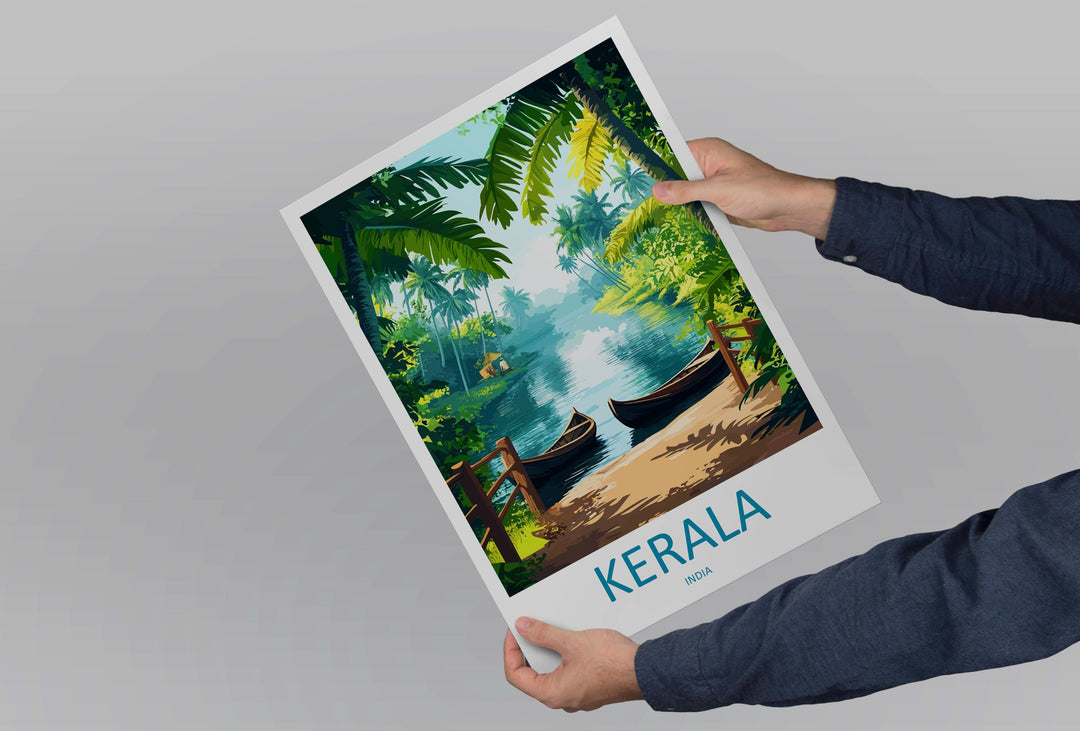 Kerala Travel Print Wall Art Kerala Wall Hanging Home Décor Kerala Gift Art Lovers India Art Lover Gift Wall Décor