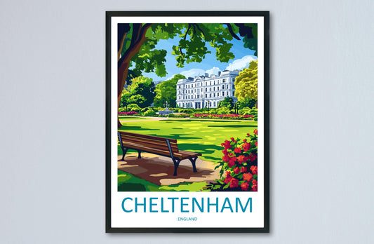 Cheltenham Travel Print Wall Art Cheltenham Wall Hanging Home Décor Cheltenham Gift Art Lovers England Art Lover Gift Cheltenham Art