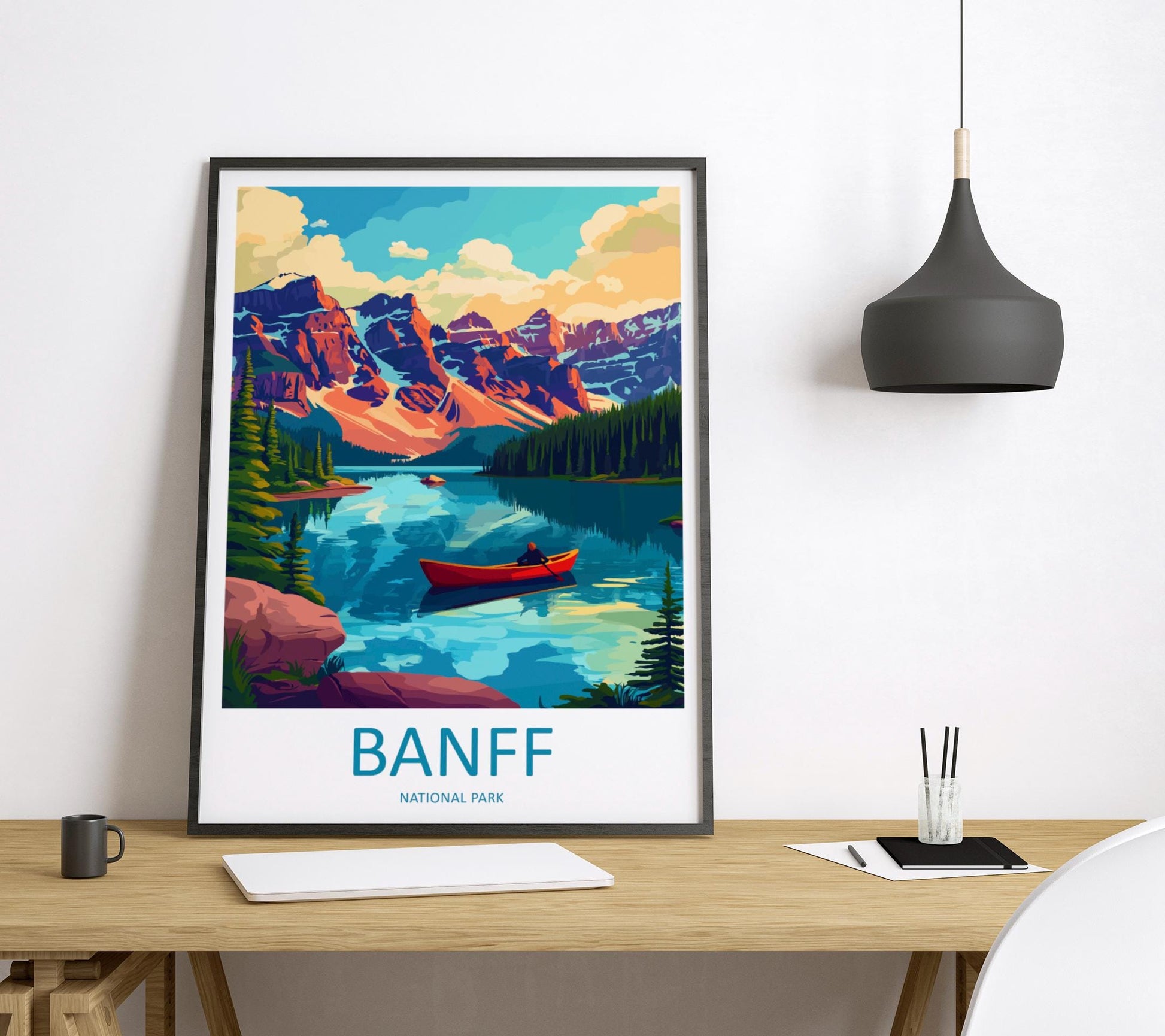 Banff National Park Travel Print Wall Art Banff Wall Hanging Home Décor Banff Gift Art Lovers Canada Art Lover Gift