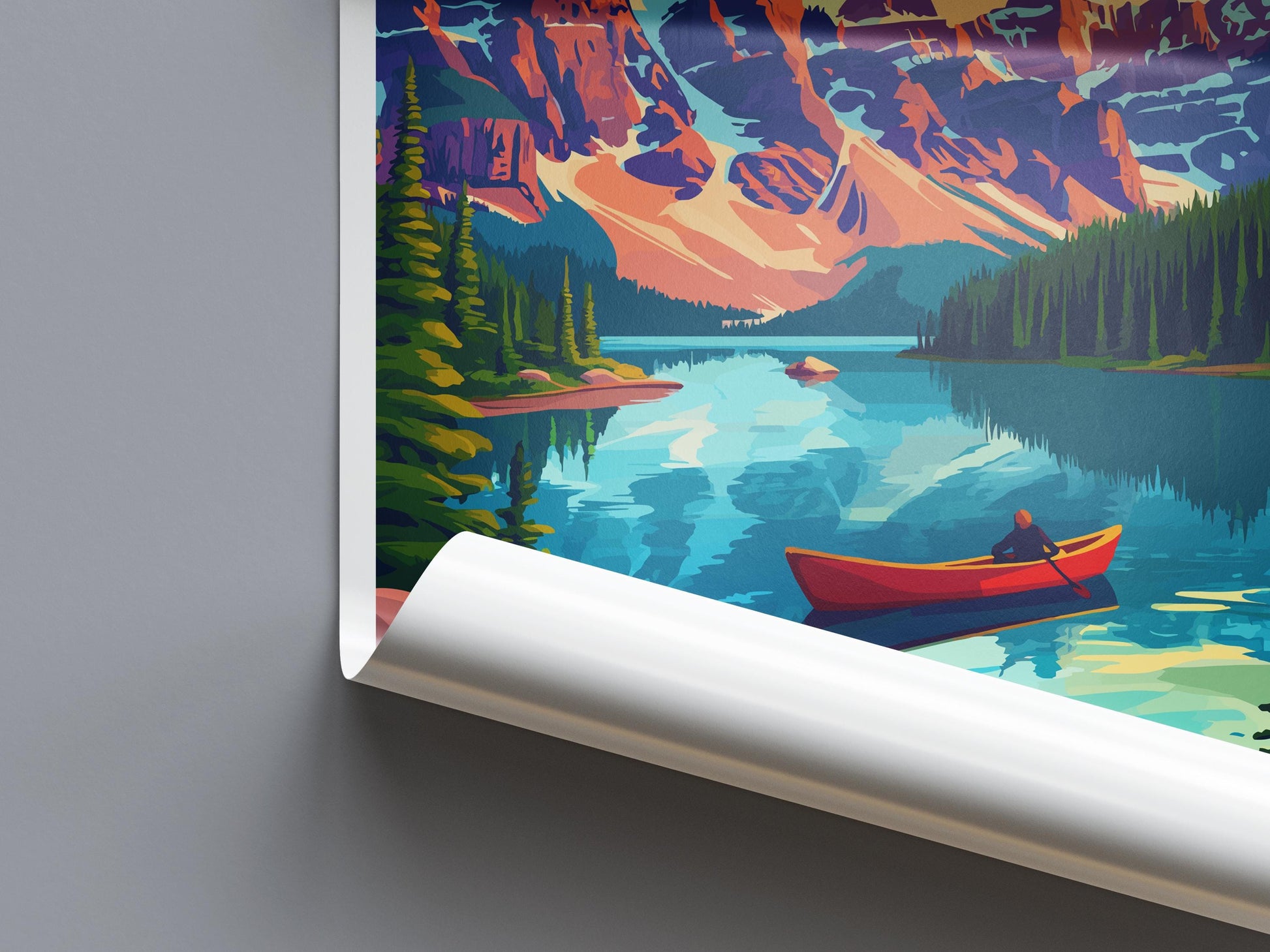Banff National Park Travel Print Wall Art Banff Wall Hanging Home Décor Banff Gift Art Lovers Canada Art Lover Gift