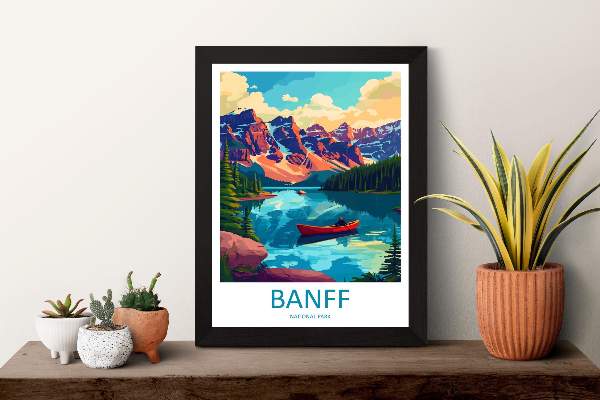 Banff National Park Travel Print Wall Art Banff Wall Hanging Home Décor Banff Gift Art Lovers Canada Art Lover Gift