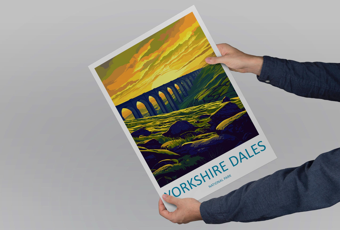 Yorkshire Dales Travel Print Wall Art Yorkshire Dales Wall Hanging Home Decor National Park Gift Yorkshire Dales Lovers National Park Wall
