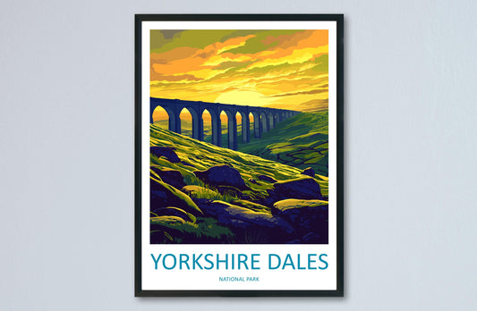 Yorkshire Dales Travel Print Wall Art Yorkshire Dales Wall Hanging Home Decor National Park Gift Yorkshire Dales Lovers National Park Wall