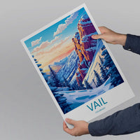 Vail Ski Resort Travel Print Wall Art Vail Ski Resort Wall Hanging Home Décor Vail Gift Art Lovers Ski Art Lover Gift Vail Print Skiing