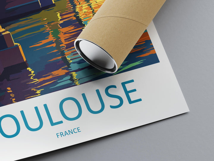 Toulouse Travel Print Wall Art Toulouse Wall Hanging Home Decoration Toulouse France Gift Art Lovers Wall Art Print Art Toulouse Travel Art