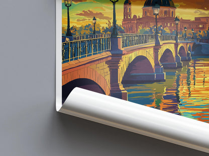 Toulouse Travel Print Wall Art Toulouse Wall Hanging Home Decoration Toulouse France Gift Art Lovers Wall Art Print Art Toulouse Travel Art