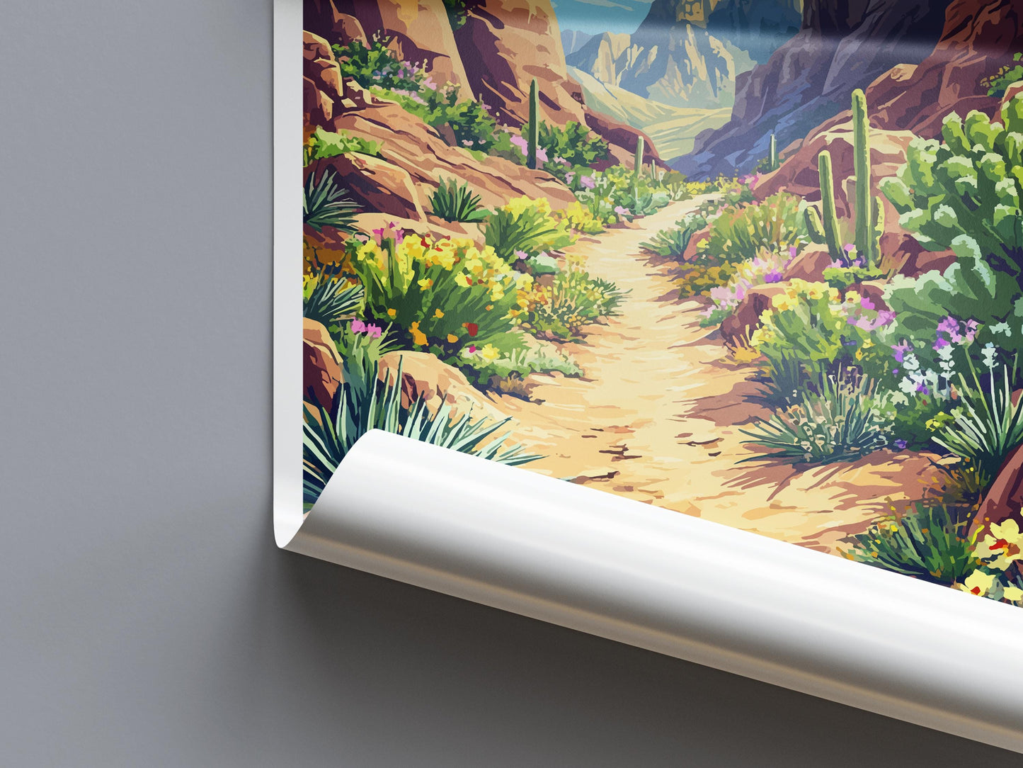 Sloan Canyon Travel Print Sloan Canyon Wall Decor Nevada Sloan Canyon Art Sloan Canyon Wall Art Nevada Poster Gift Sloan Canyon Nevada Print