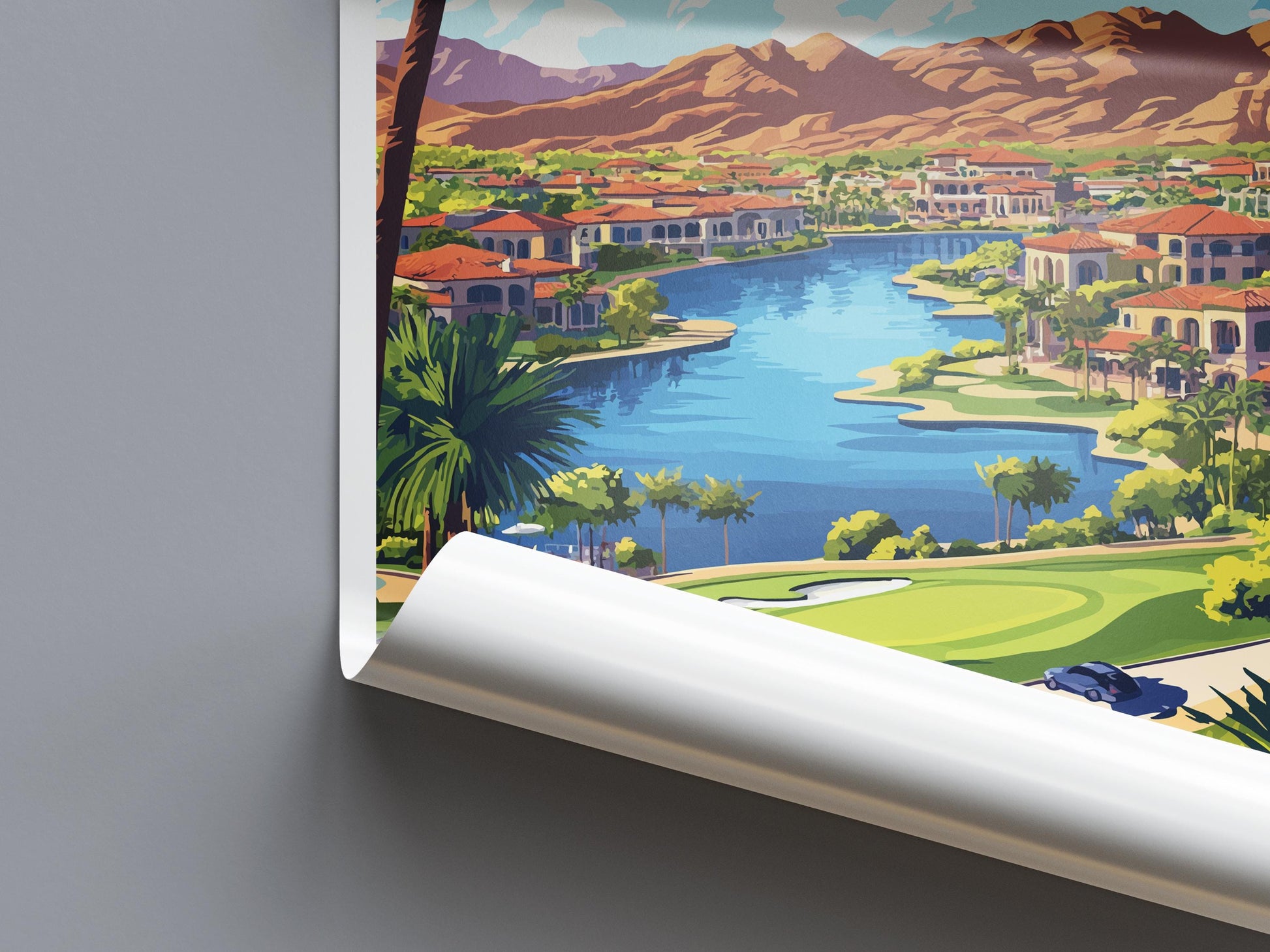 Lake Las Vegas Travel Print Lake Las Vegas Wall Decor Nevada Lake Las Vegas Art Lake Las Vegas Wall Art Nevada Poster Gift Lake Las Vegas
