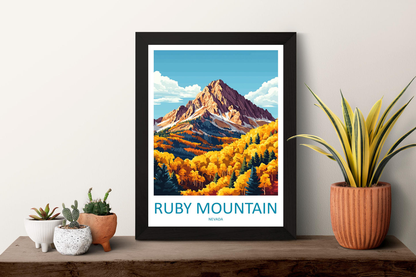 Ruby Mountain Travel Print Ruby Mountain Wall Decor Nevada Ruby Mountain Art Ruby Mountain Wall Art Nevada Poster Gift Ruby Mountain Art