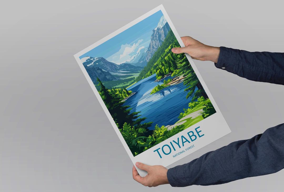 Toiyabe National Forest Travel Print Toiyabe Wall Decor Nevada Toiyabe Art Toiyabe Wall Art Nevada Poster Gift Toiyabe Art Nevada Poster