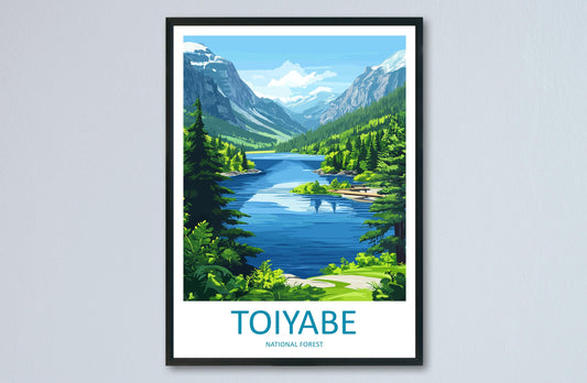 Toiyabe National Forest Travel Print Toiyabe Wall Decor Nevada Toiyabe Art Toiyabe Wall Art Nevada Poster Gift Toiyabe Art Nevada Poster