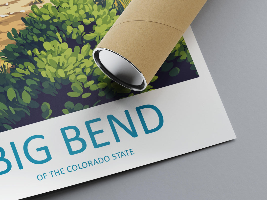 Big Bend Travel Print Big Bend Wall Decor Nevada Big Bend Art Big Bend Wall Art Nevada Poster Gift Big Bend Colorado Art Big Bend Poster Art
