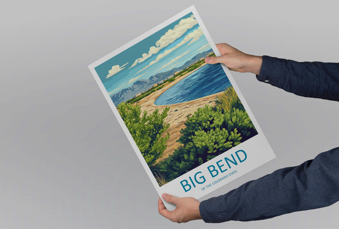 Big Bend Travel Print Big Bend Wall Decor Nevada Big Bend Art Big Bend Wall Art Nevada Poster Gift Big Bend Colorado Art Big Bend Poster Art