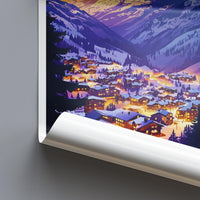 Verbier Travel Print Wall Art Verbier Wall Hanging Home Décor Verbier Gift Art Lovers Ski Art Lover Gift Verbier Print Skiing Art Poster