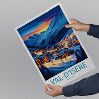 Val d'Isère Travel Print Wall Art Val d'Isère Wall Hanging Home Décor Val d'Isère Gift Art Lovers Ski Art Lover Gift Val d'Isère Print Ski