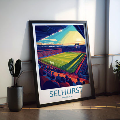 Selhurst Park Stadium Print Selhurst Park Home Décor Art Print Crystal Palace Wall Art Football Enthusiast Gift Wall Hanging Selhurst Park
